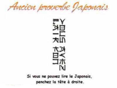 proverbe japonais...