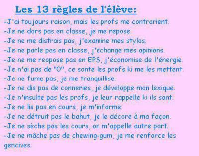 le bonne eleves...